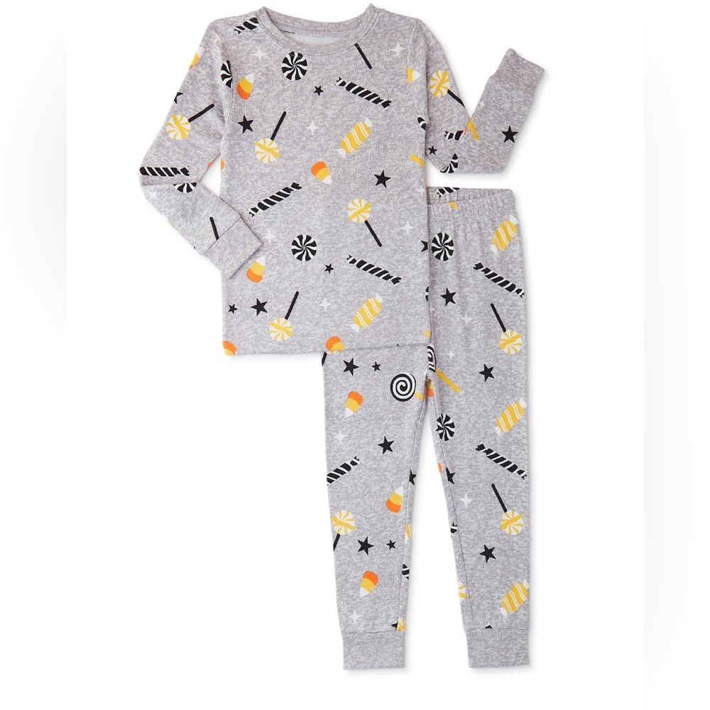 Halloween Candy Toddler 12 Month Unisex Cotton Pajama Set, 2pc NWT